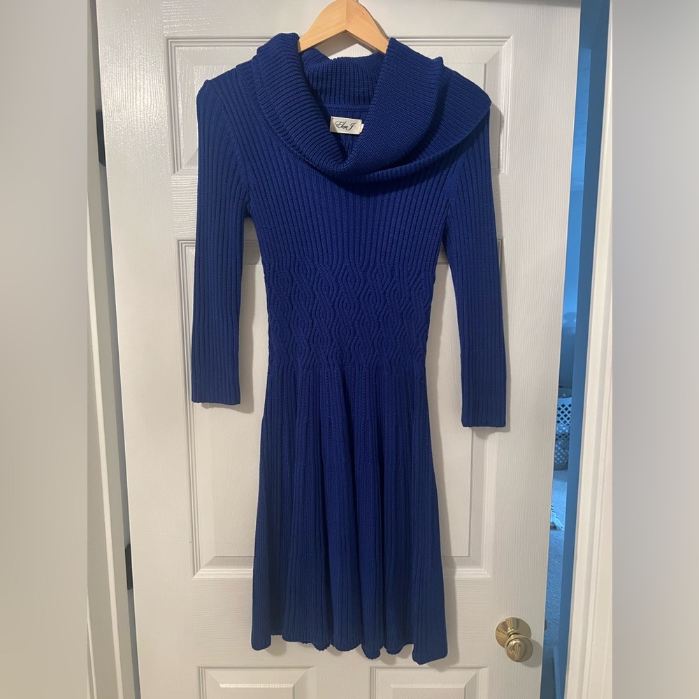 Eliza J Cowl Neck Sweater Dress - Size Small